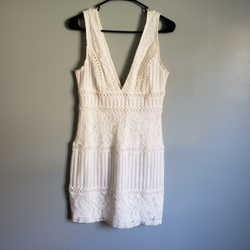 White cocktail dress